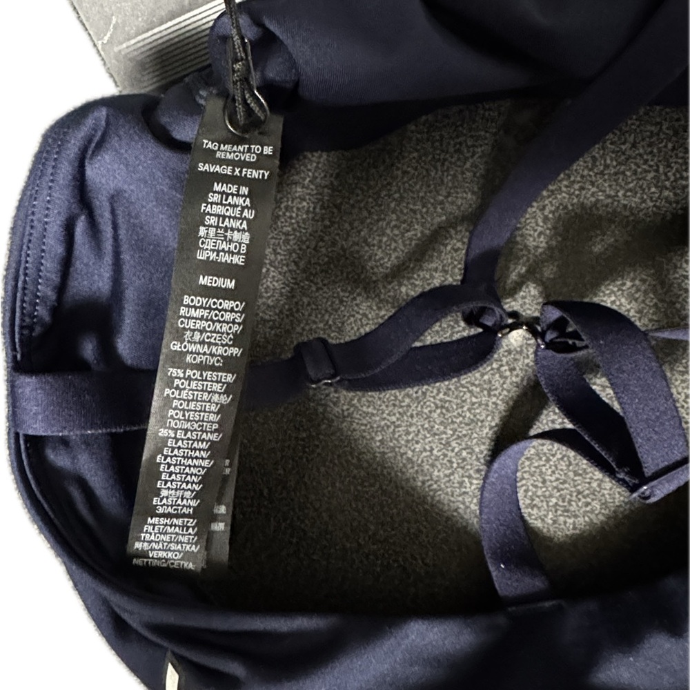 Savage X Fenty Midnight Blue Sports Bra - Picture 4 of 5